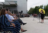 Nastop udeležencev ViA na občinski proslavi v Velenju