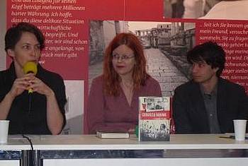 Gabriela Babnik na leipziškem knjižnem sejmu Gabriela Babnik na leipziškem knjižnem sejmu