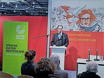 Uwe Reissig, direktor Goethe Instituta Ljubljana - podelitev nagrade Fabjana Hafnerja 