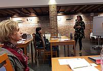 Valerija Bužan na seminarju za mentorje ViA 2018