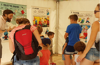 Razstava Pot knjige na Art kampu Razstava Pot knjige na Art kampu