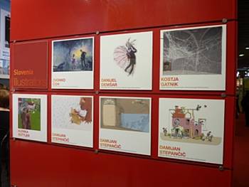 Predstavitev slovenskih ilustratorjev na stojnici JAK v Bologni 2012 Predstavitev slovenskih ilustratorjev na stojnici JAK v Bologni 2012