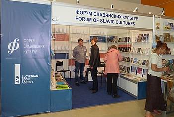 Stojnica Foruma slovanskih kultur in JAK na knjižnem sejmu v Moskvi 2014 Stojnica Foruma slovanskih kultur in JAK na knjižnem sejmu v Moskvi 2014