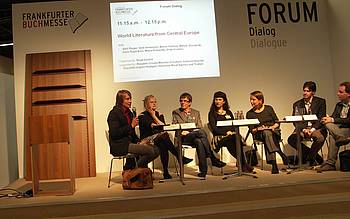 Predstavitev slovenskih avtorjev na knjižnem sejmu v Frankfurtu 2010