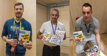 Dragić, Kokoškov in Prepelič s knjigo Zvezde vabijo